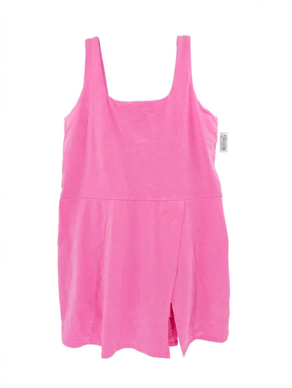 Old Navy PowerSoft Square-Neck Athletic Dress XXL TALL Pink Wrap Skort NWT